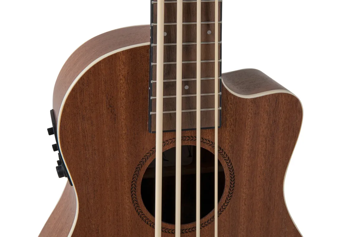 VGS Manoa Kaleo K-BS-CE Ukebass, Pickup, Cutaway, inkl. Gigbag